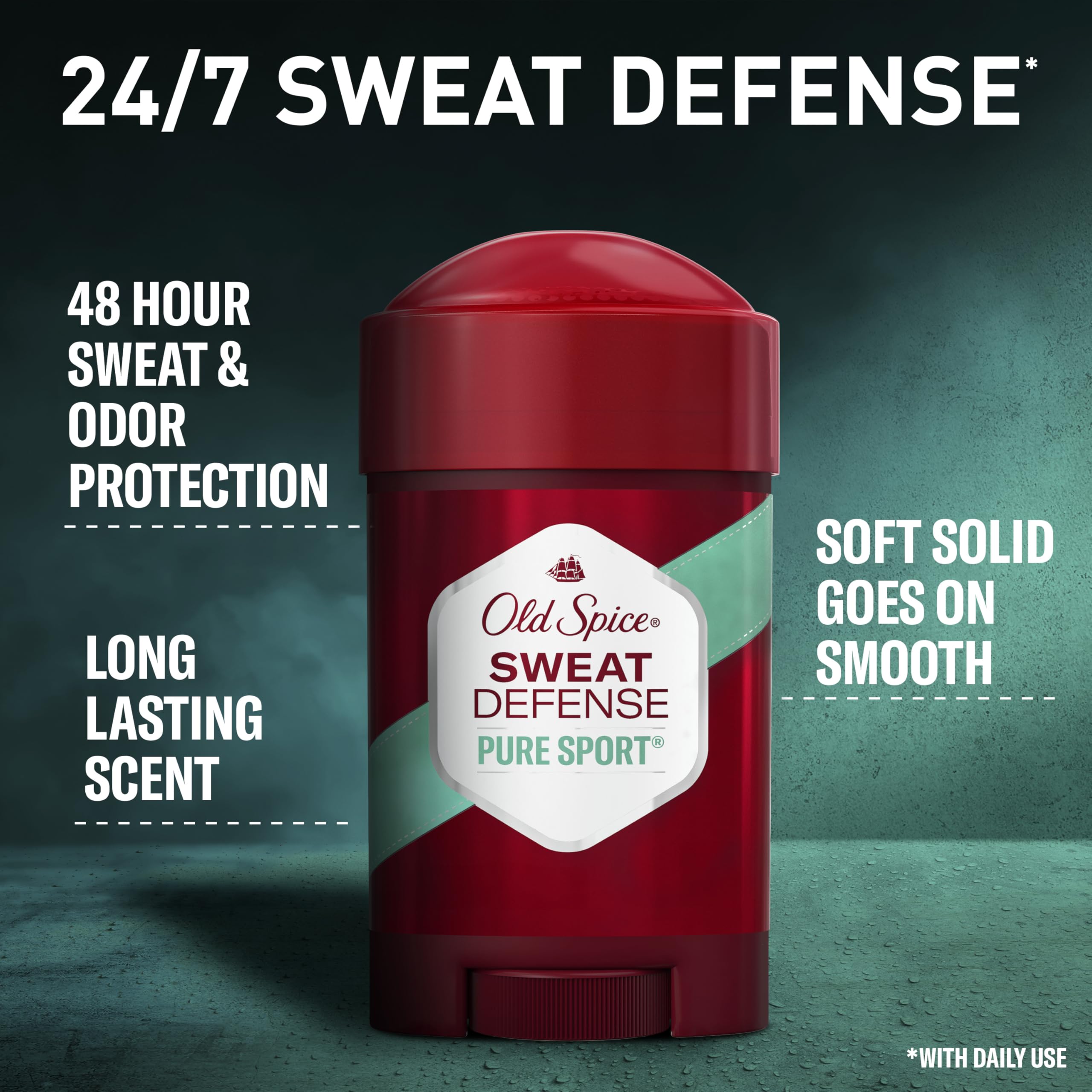 Old Spice Sweat Defense lemon-lime scent image highlighting fresh, long-lasting fragrance.