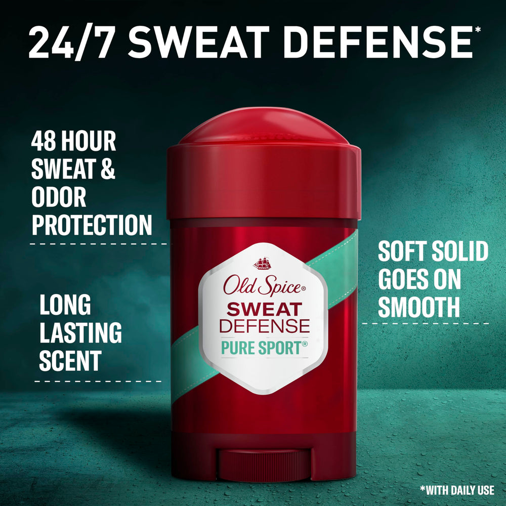 Old Spice Sweat Defense lemon-lime scent image highlighting fresh, long-lasting fragrance.