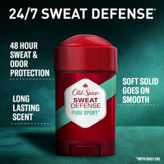 Old Spice Sweat Defense lemon-lime scent image highlighting fresh, long-lasting fragrance.