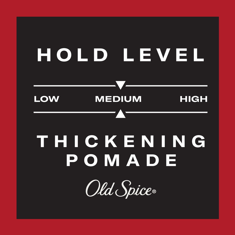 Old Spice Thickening Pomade biotin-infused formula supports fuller-looking hair with daily use.