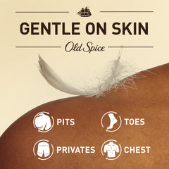 Old Spice Total Body Deodorant stick being applied underarm for long-lasting freshness.