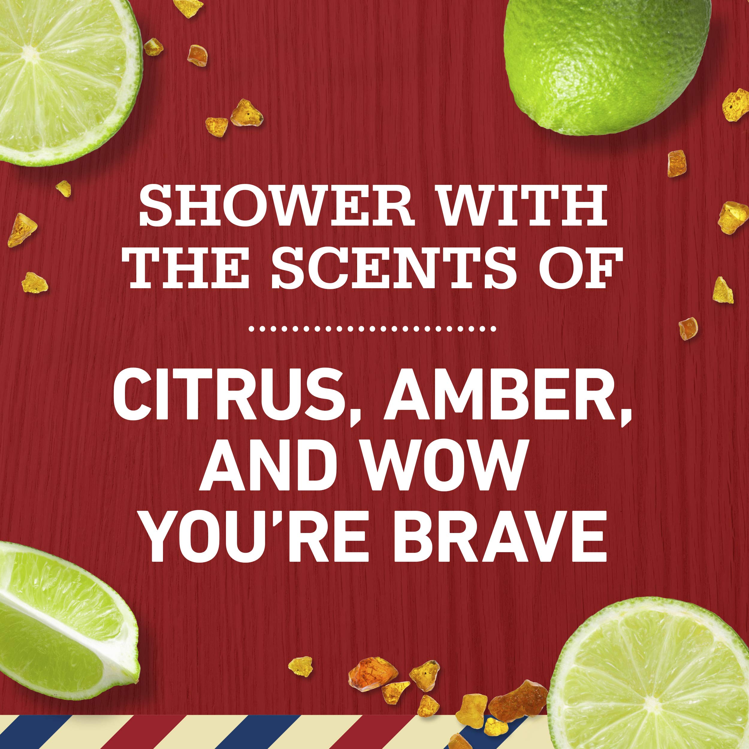 Old Spice Volcano Charcoal Shampoo fragrance notes highlight citrus and amber for confident grooming