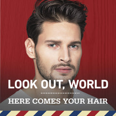 Old Spice Volcano Charcoal Shampoo on a man’s hair shows clean, invigorating feel