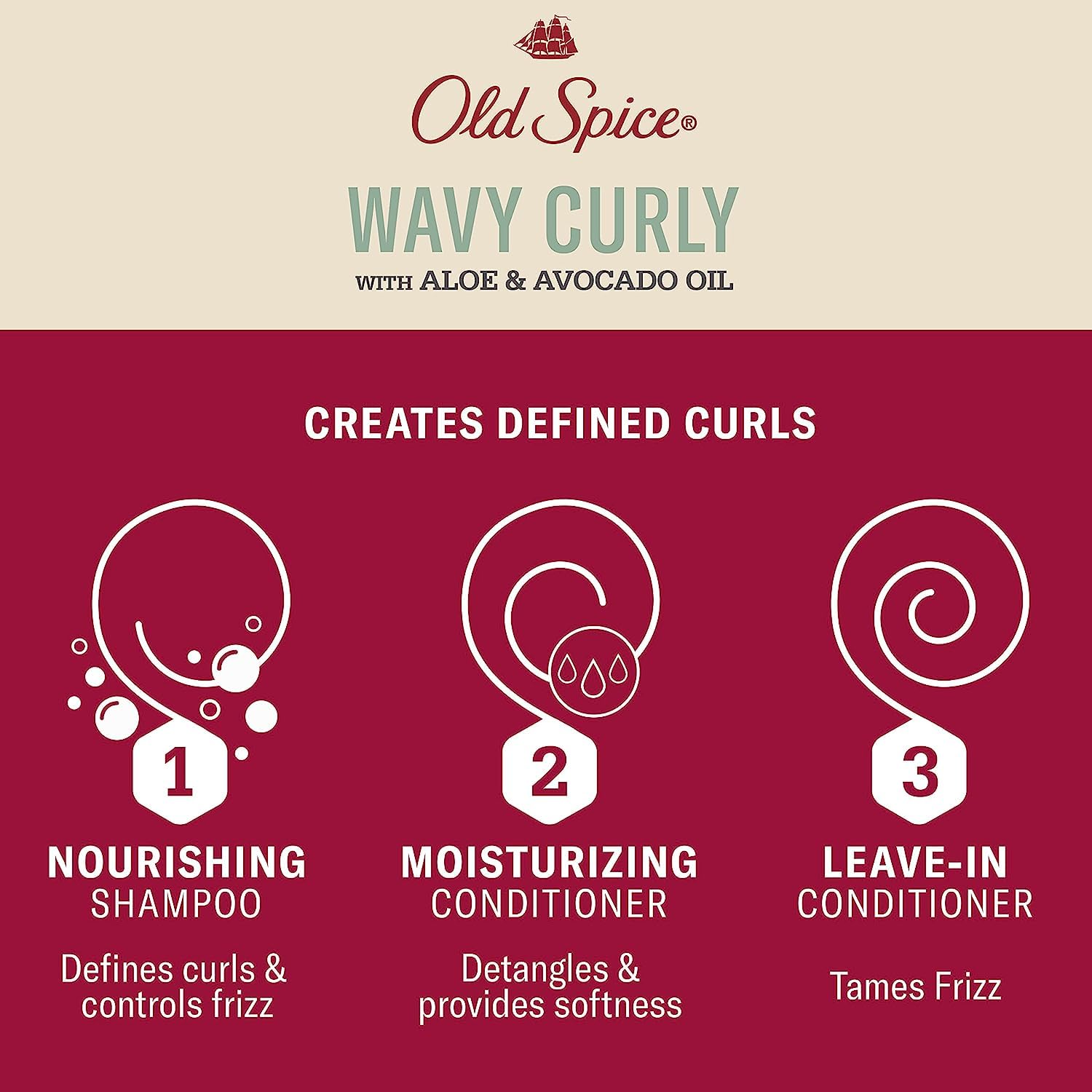 Old Spice hair care routine daily-use image invites effortless styling for textured hair