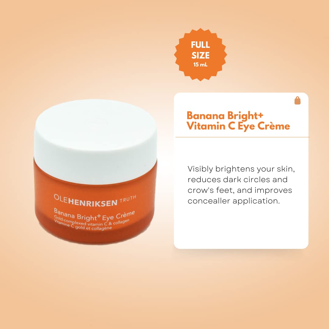 Ole Henriksen Banana Bright Eye Cream cap open for skincare routine