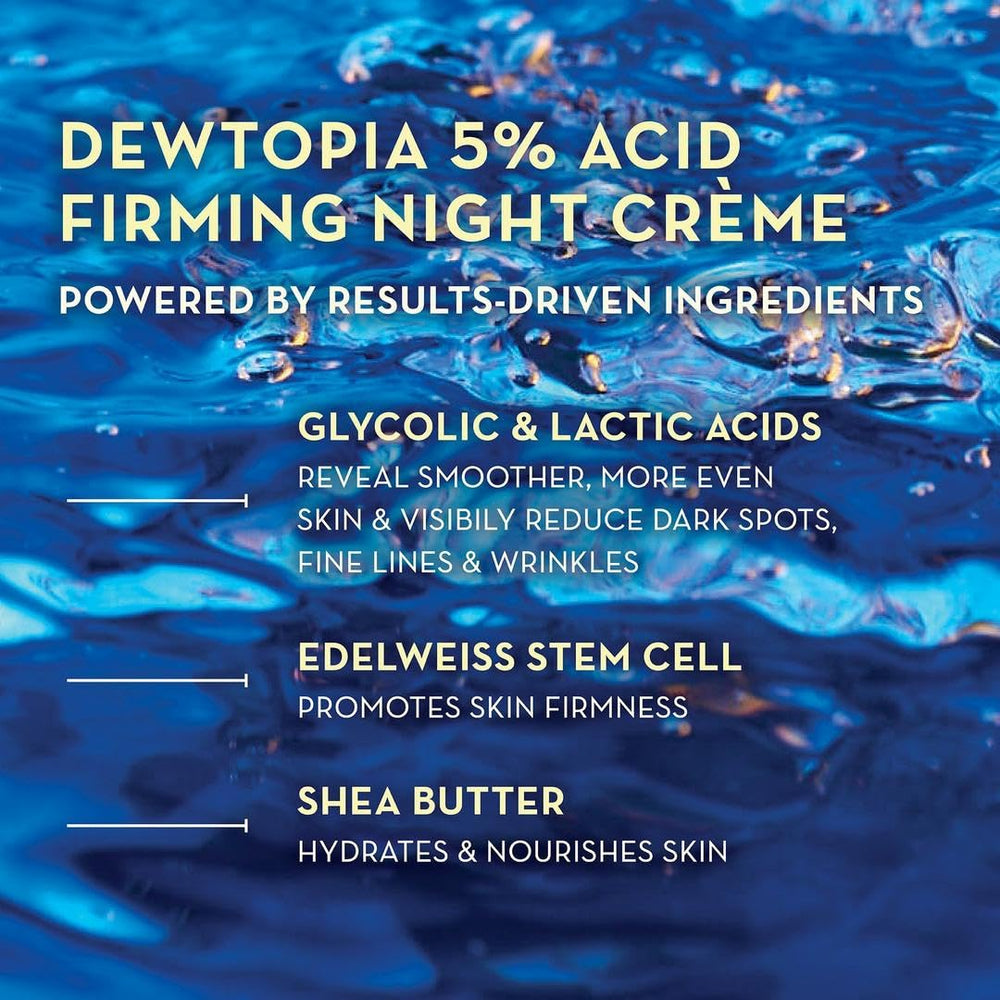 Ole Henriksen Dewtopia application routine demonstrates gentle facial massage before bed for renewal.