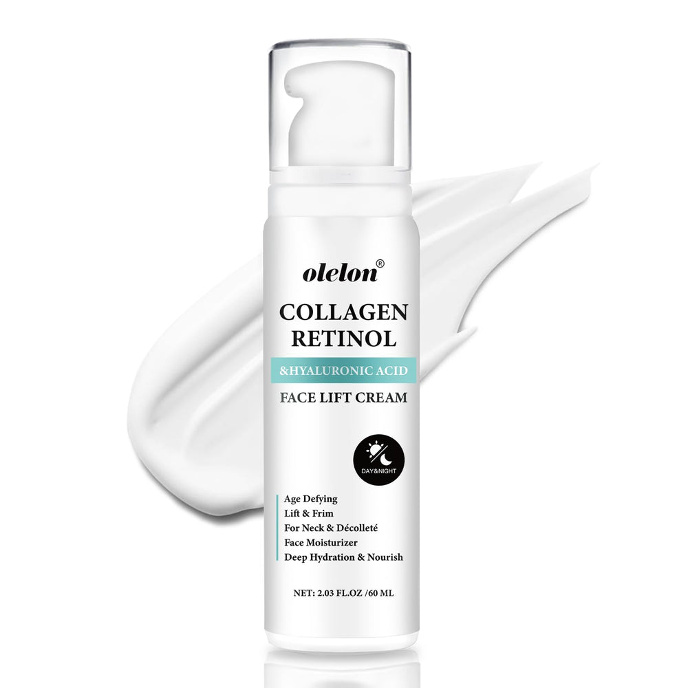 OLELON Instant Face Lift Cream bottle shows immediate hydration and subtle lift.