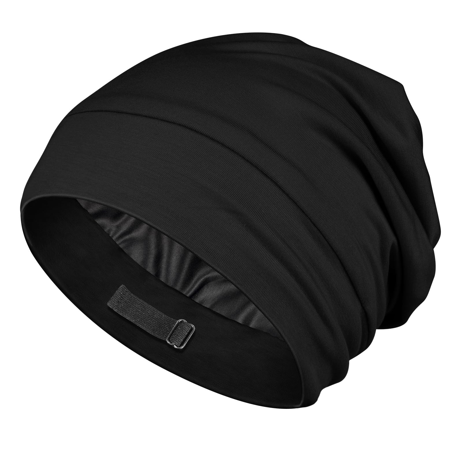 Bonete de seda OLESILK para bebé negro, suave y protector del cabello nocturno.