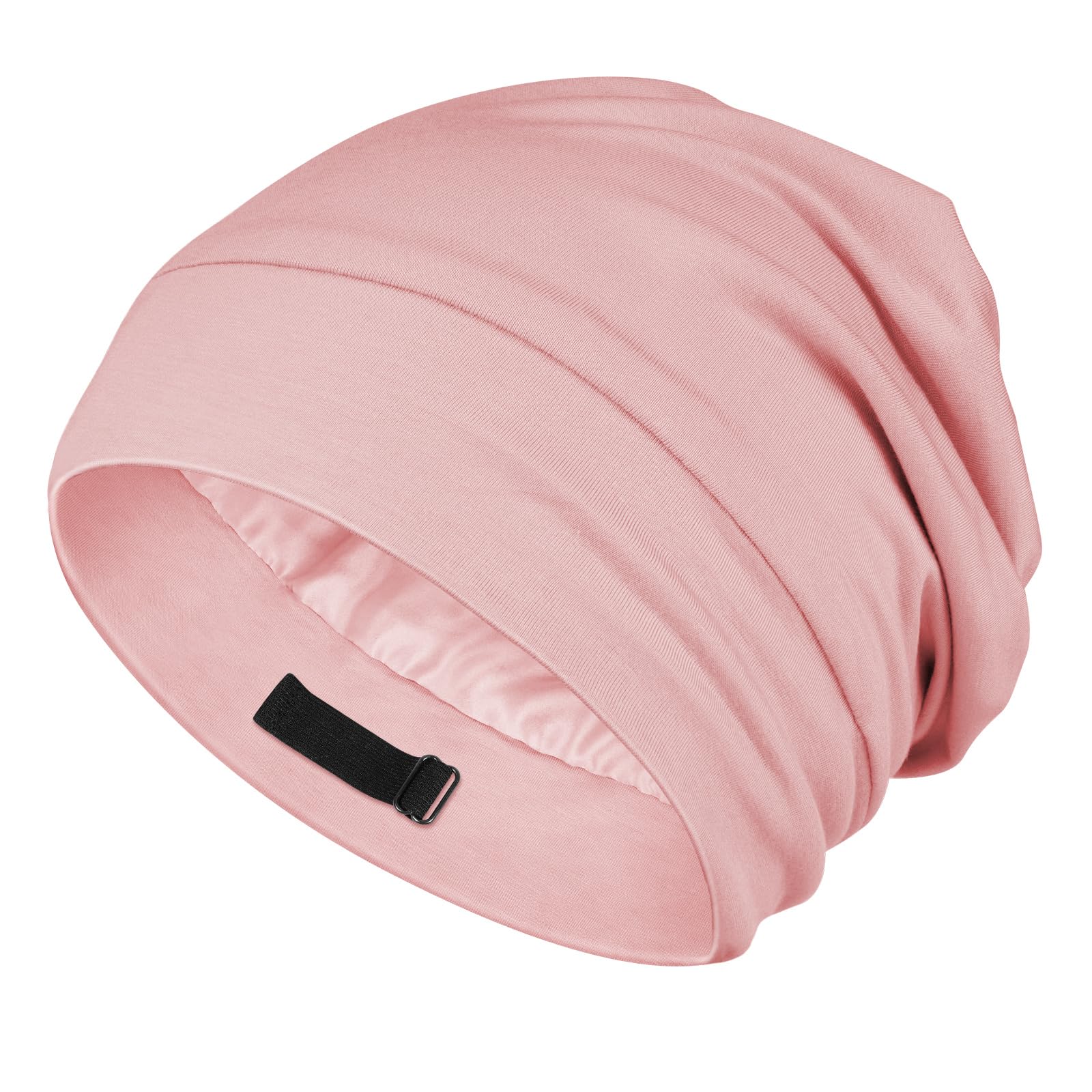 OLESILK silk baby bonnet pink 6-12m keeps curls smooth overnight.