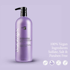 Oligo Professionnel Blacklight Nourishing Conditioner with argan oil droplets illustrating nourishing moisture