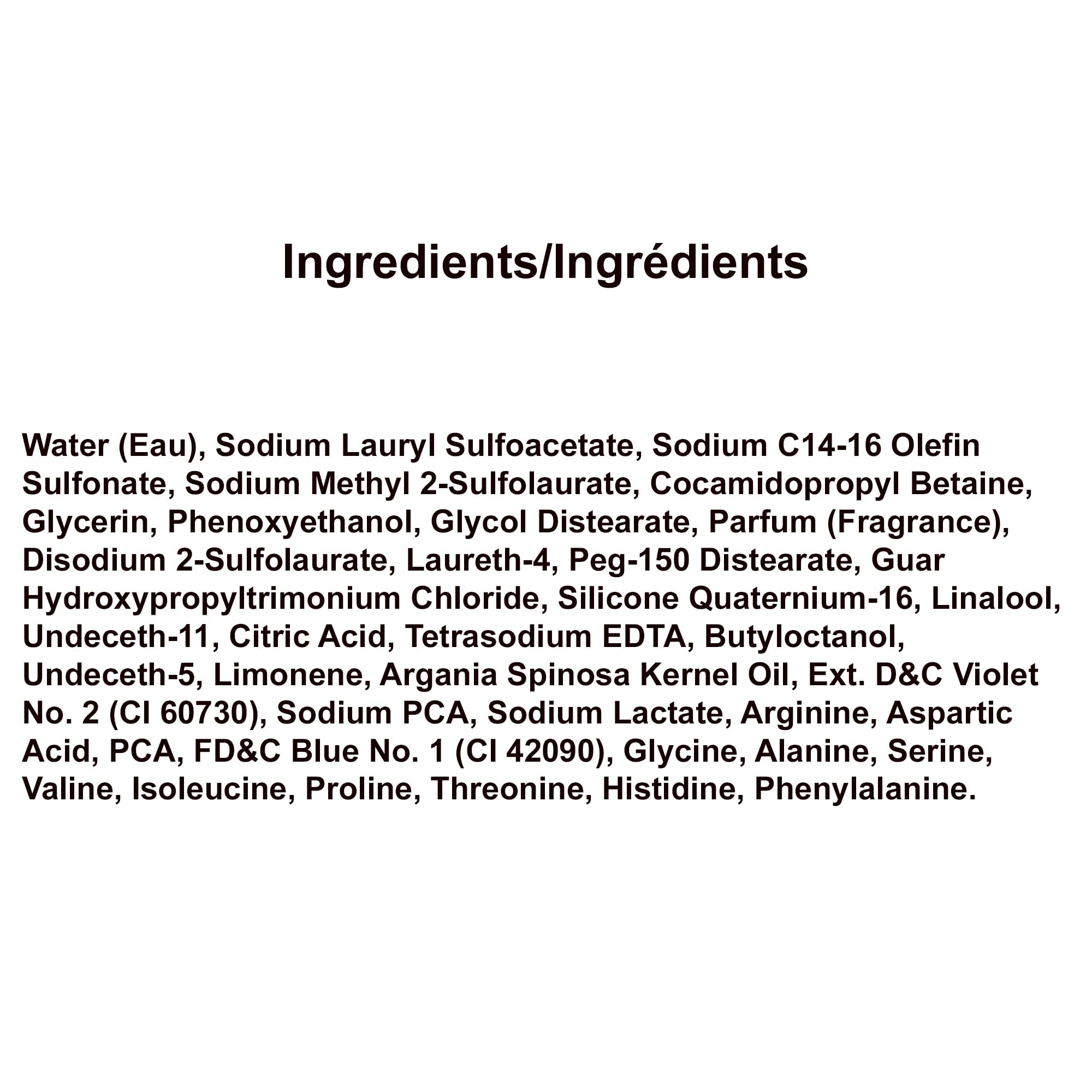 Oligo Professionnel Blacklight Nourishing Shampoo with argan oil droplets close-up