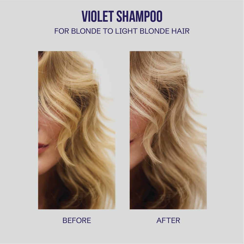 Oligo Professionnel Blacklight Violet Shampoo lather on hand shows creamy texture and tone neutralization.