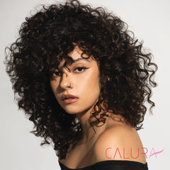 Oligo Professionnel Calura Curl Balm label closeup shows mineral-infused formula ingredients