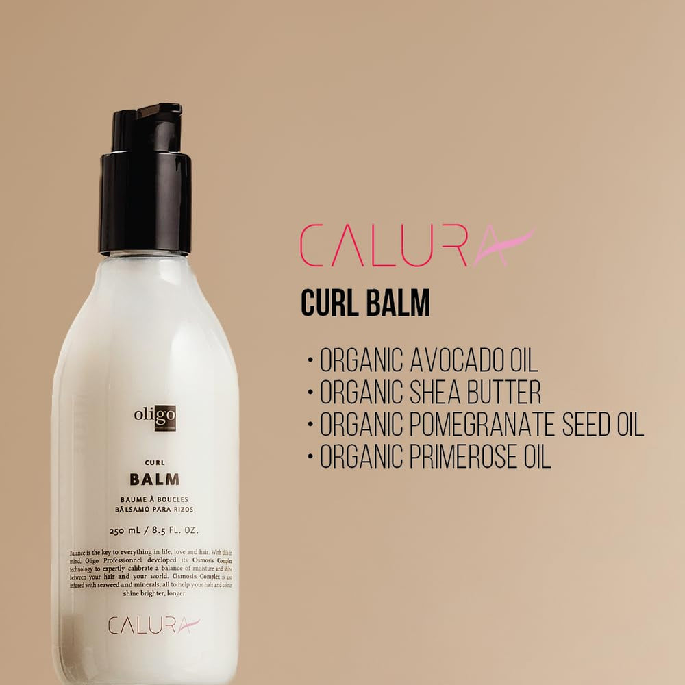 Oligo Professionnel Calura Curl Balm mineral-infused formula with seaweed antioxidants