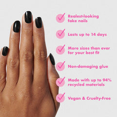 Olive & June Instant Mani close-up showing nail surface texture and color accuracy.