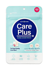 OLIVE YOUNG Care Plus Spot Patch pack closeup showing blemish protection