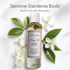 Olivia Care Jasmine Gardenia body oil pour action for easy daily use