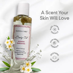 Olivia Care Jasmine Gardenia aroma close-up highlighting calming fragrance