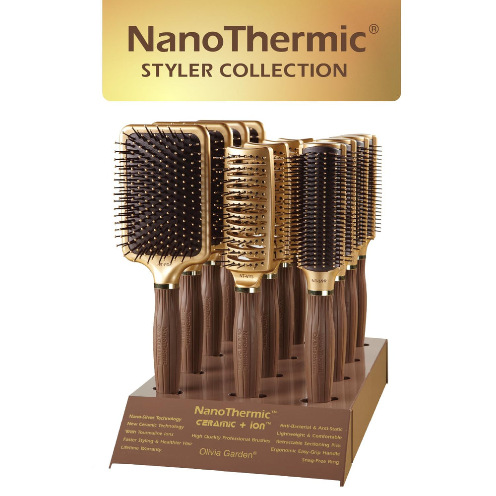 Olivia Garden NanoThermic vented design brush enables faster drying