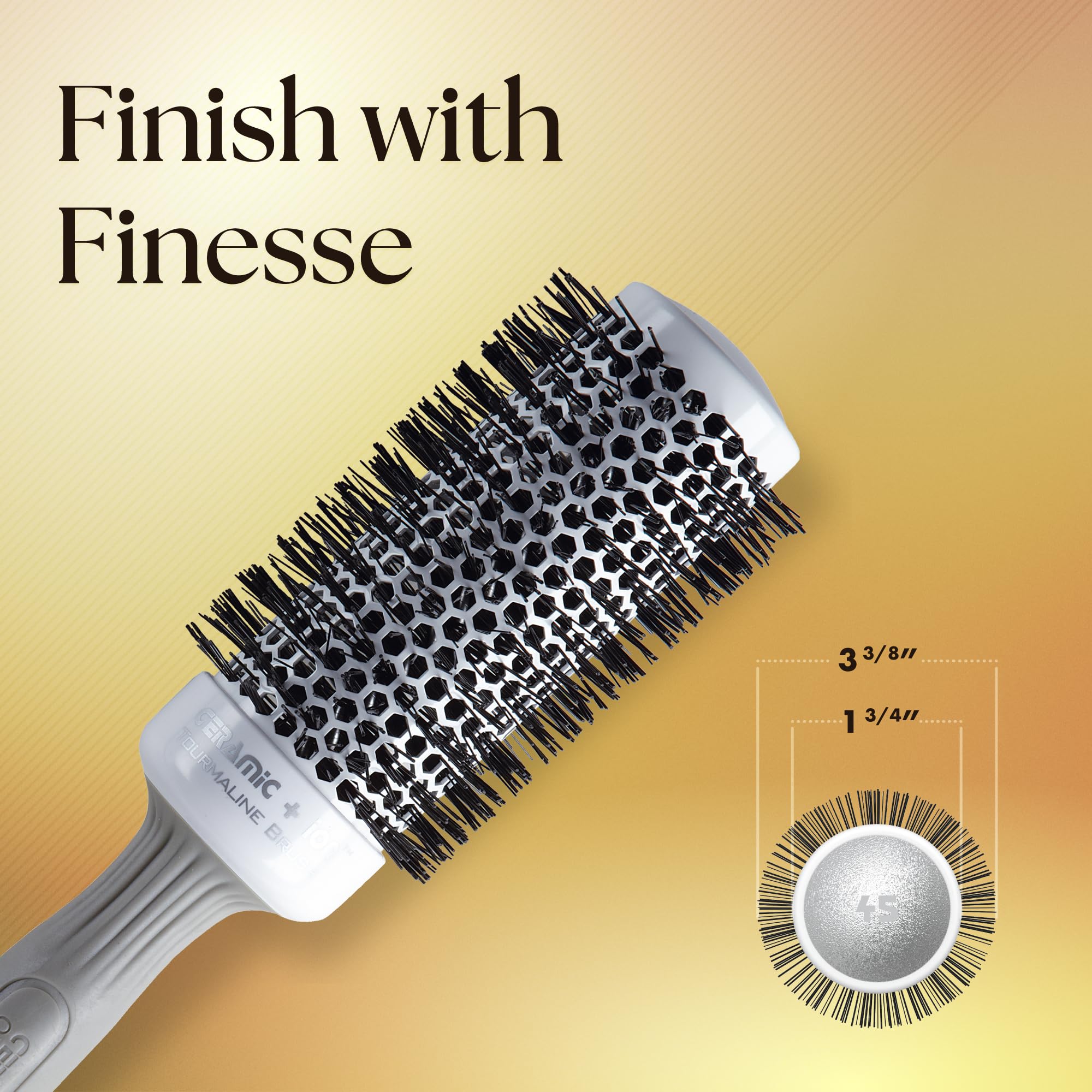 Olivia Garden CI-45 1.75-inch barrel creates voluminous blowouts.