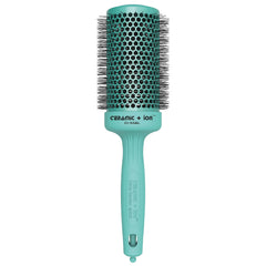 Olivia Garden CI-55BL ceramic ion round brush with turquoise barrel for quick drying