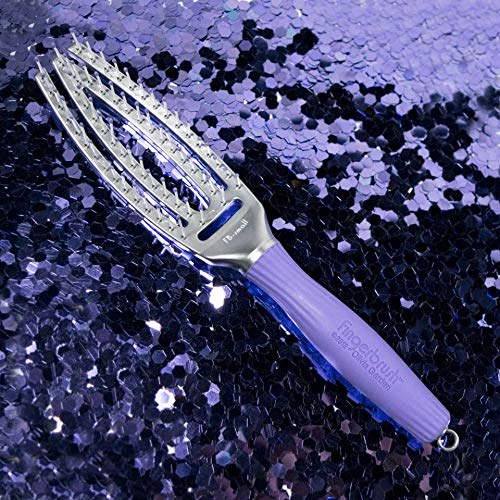 Olivia Garden finger brush small size fits in hand for precise control during use.