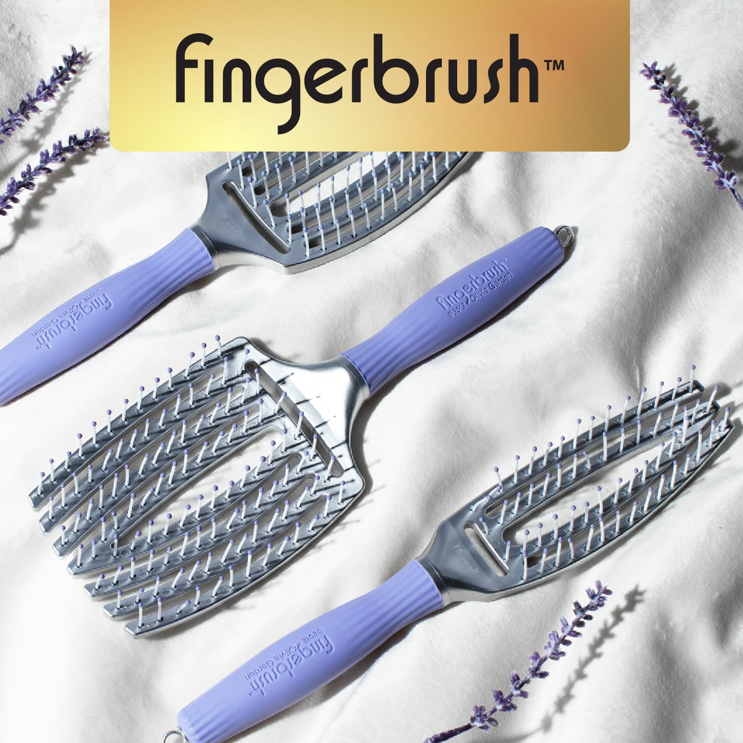 Olivia Garden finger brush natural-looking styling results with even tension.