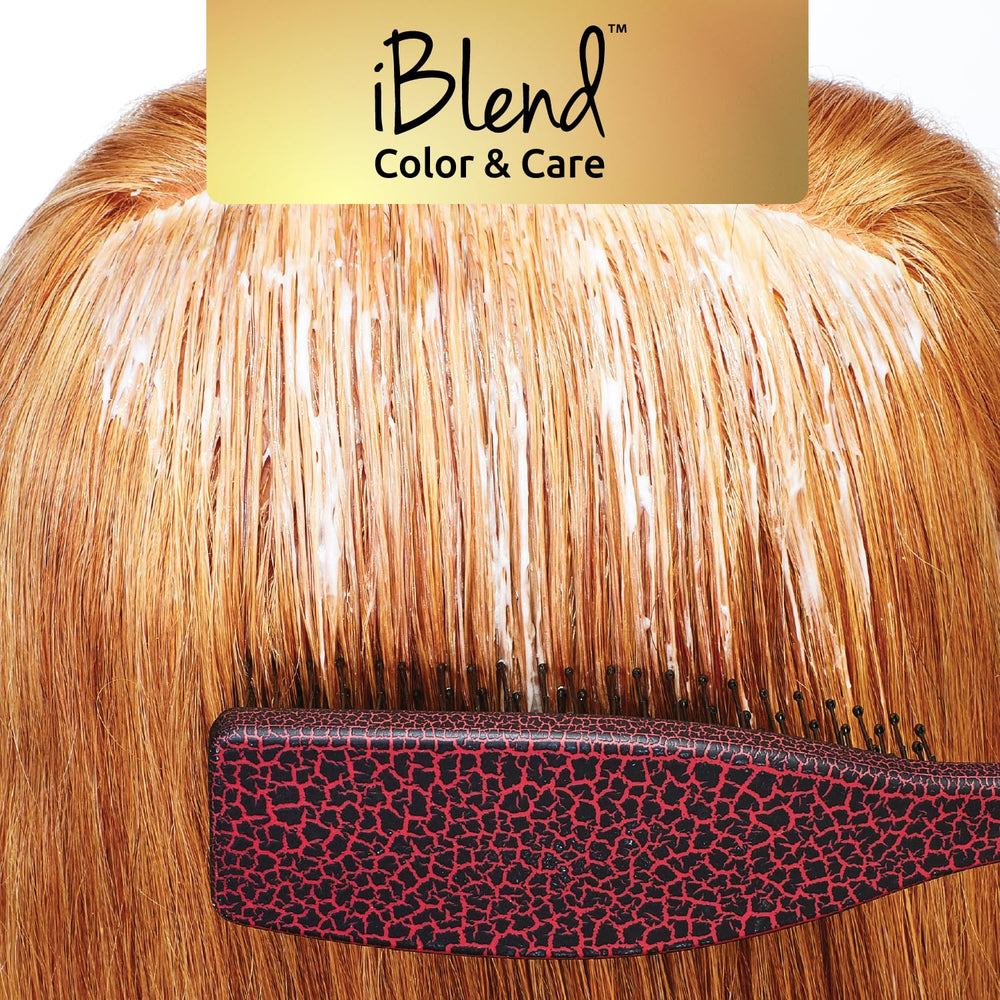 Olivia Garden iBlend IB-2 teal brush gentle bristles comfortable on scalp.