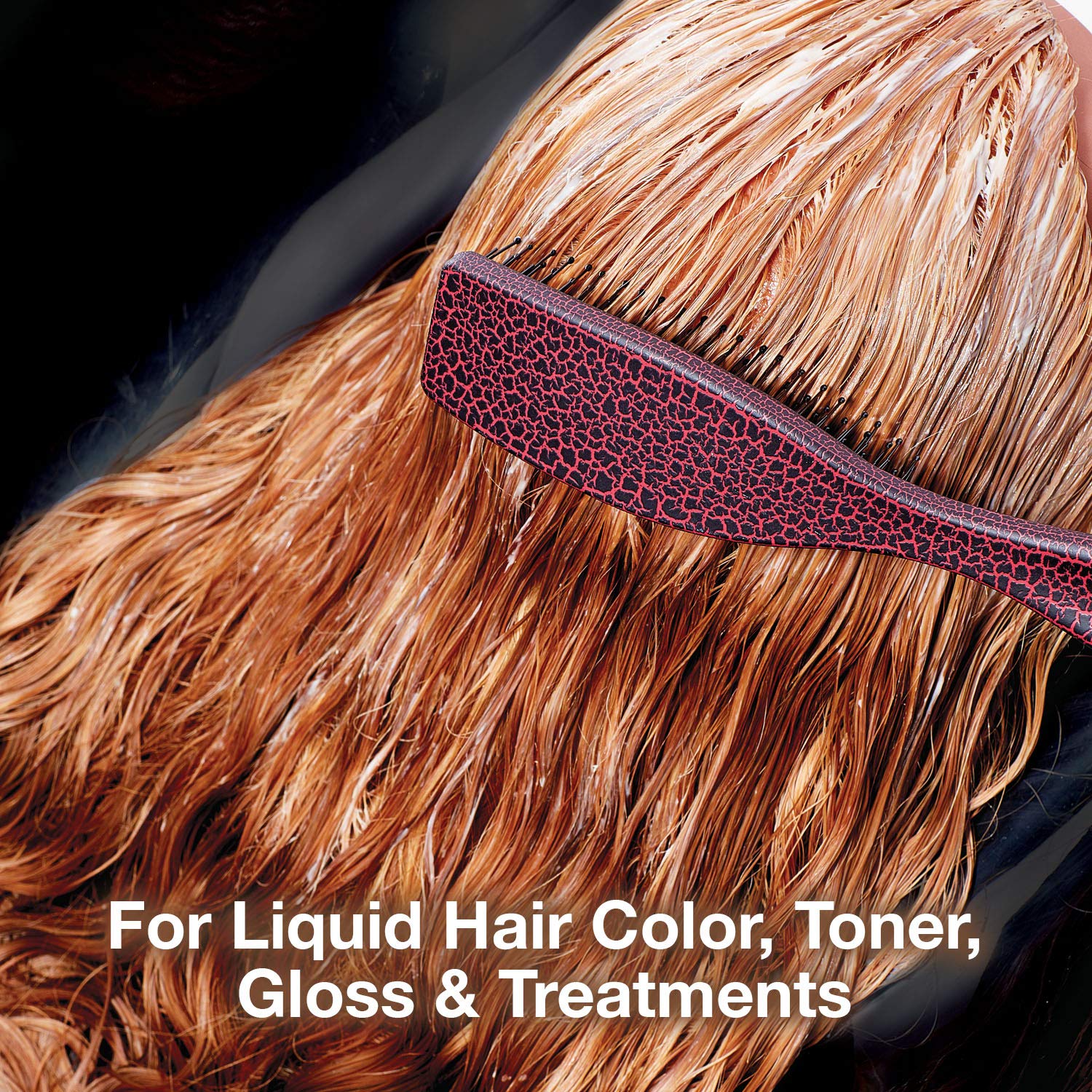 Olivia Garden iBlend IB-2 teal brush helps target product where needed.
