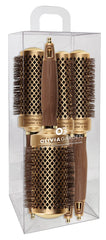 Olivia Garden NanoThermic ceramic barrel close-up showing even heat distribution for smooth styling.