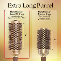 Olivia Garden NTXL-44 anti-static ionic bristles reduce frizz and add shine.
