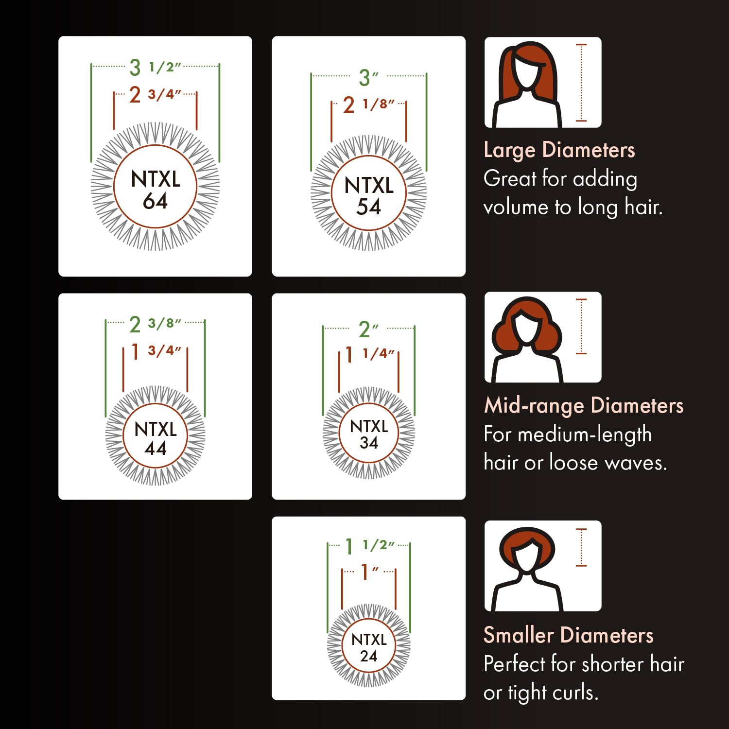 Olivia Garden NTXL-44 sleek salon-grade design for professional results.