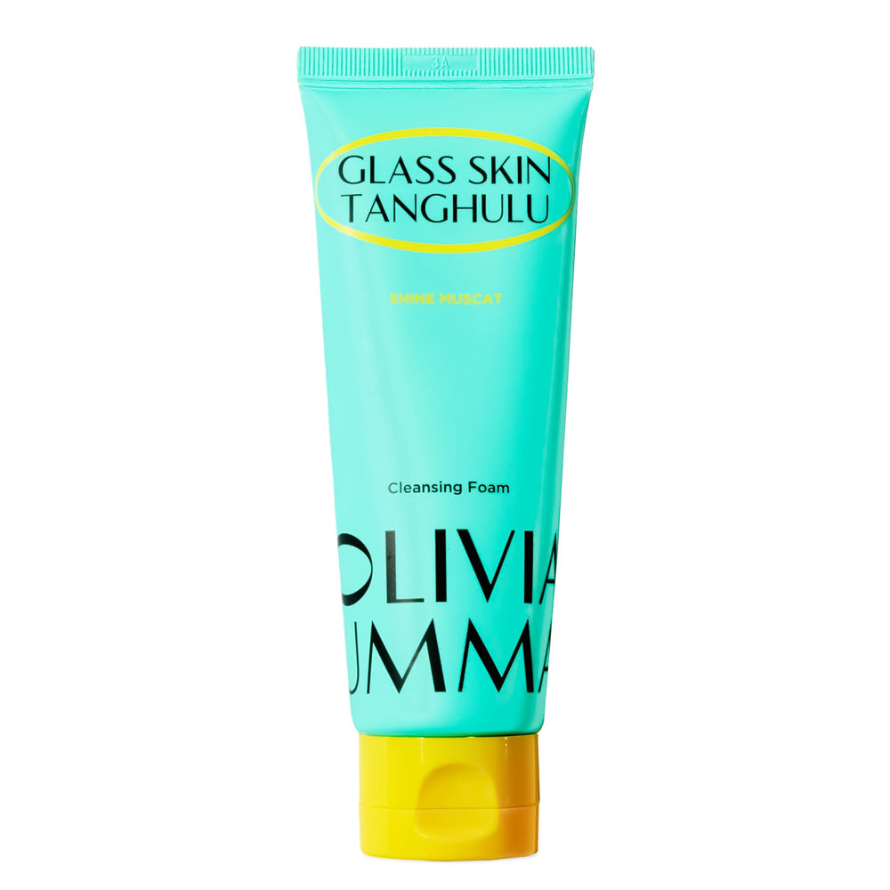 OLIVIAUMMA Glass Skin Tanghulu cleanser bottle highlighting hydrating daily cleanse