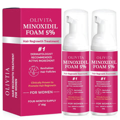 OLIVITA 5% Minoxidil Foam bottle for daily hair support