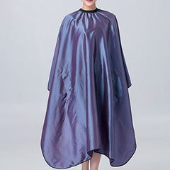 OLizee haircut cape purple back view protecting clothes from liquids