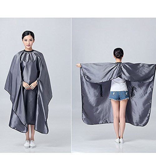 OLizee haircut cape purple waterproof material easy to wipe clean