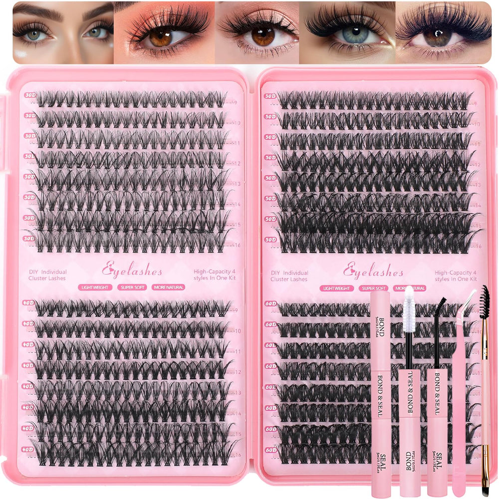 OLLAVO lash clusters kit packaging ready for at-home DIY lash projects