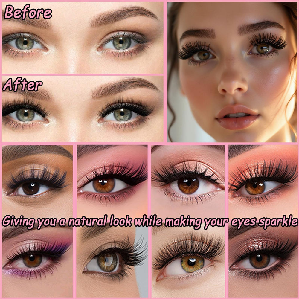 OLLAVO lash clusters wear test on eye illustrates natural enhancement