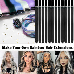 Olldag black clip-in extensions close-up showing secure, easy-to-wear pieces.