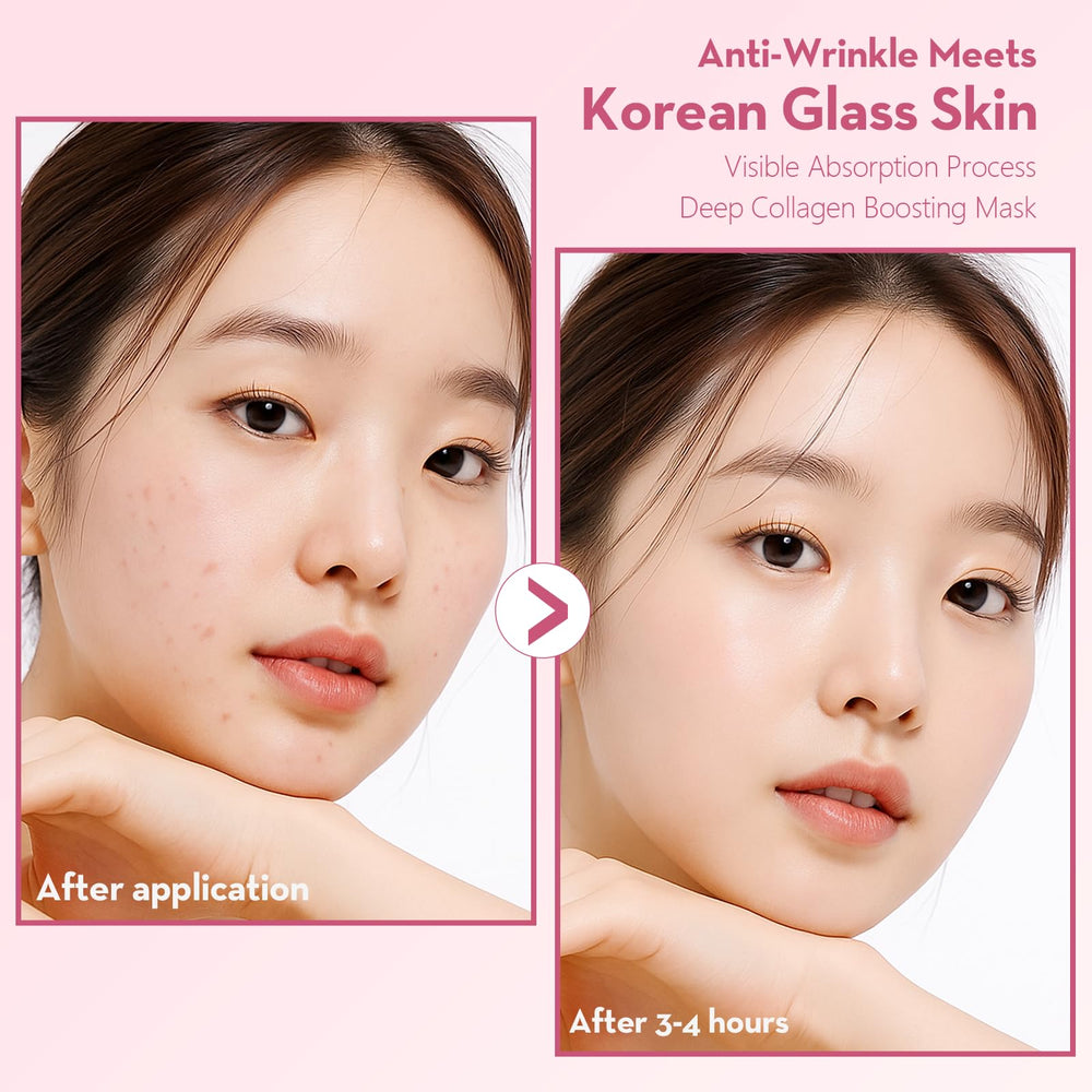 OLLM after-use skin appears firmer and plumper, suggesting visible improvement.