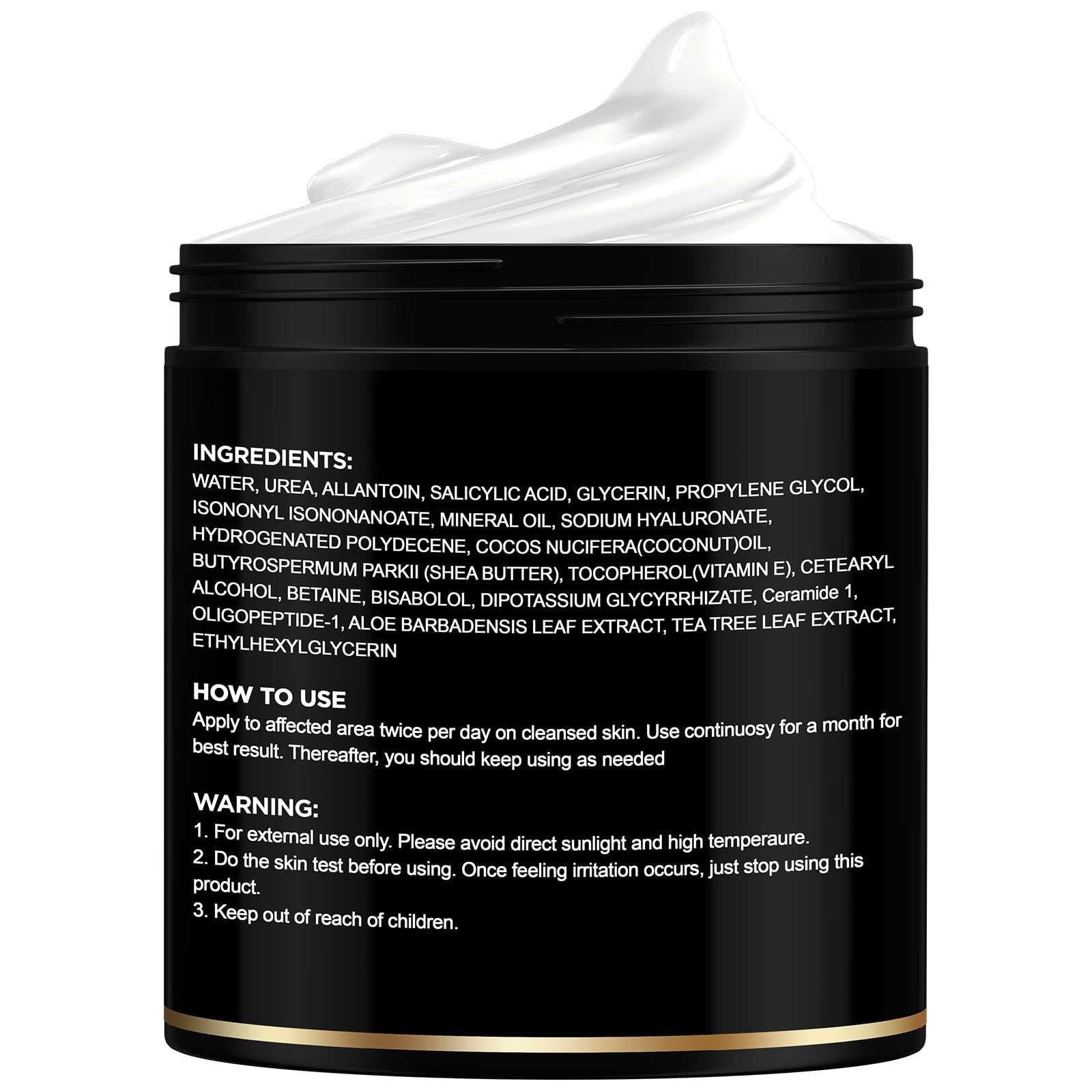 OLL M Urea Cream 40% packaging box shows product details.