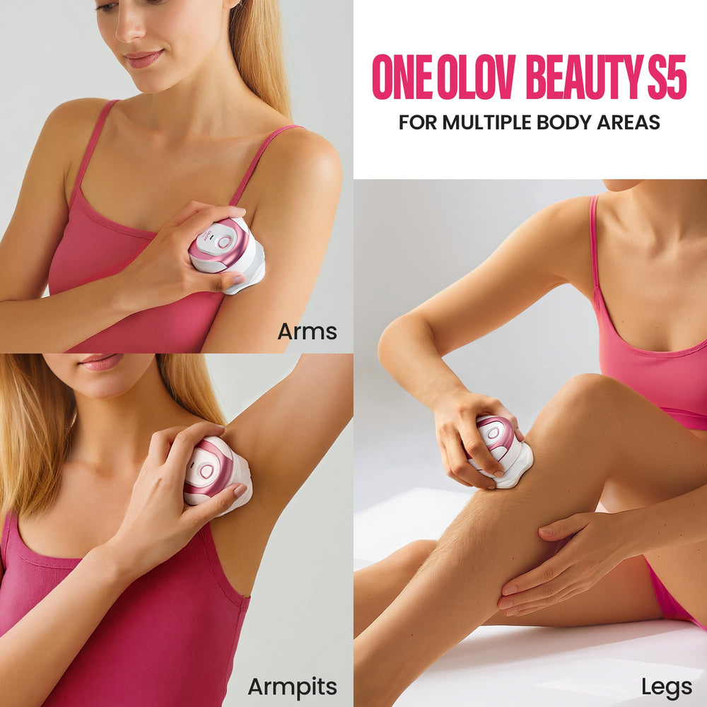 OLOV Beauty razor with detachable head enables quick cleaning and thorough hygiene.