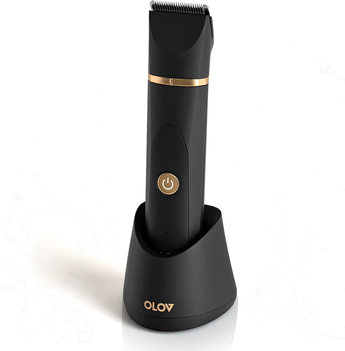 OLOV electric body hair trimmer full package showcases portable design for precise at-home grooming.