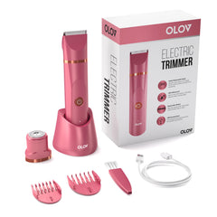 OLOV trimmer replaceable ceramic blade heads ensure long lasting smooth results
