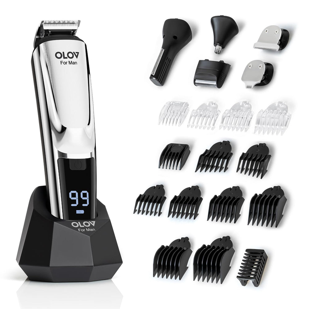OLOV For Man beard trimmer closeup for precise beard shaping