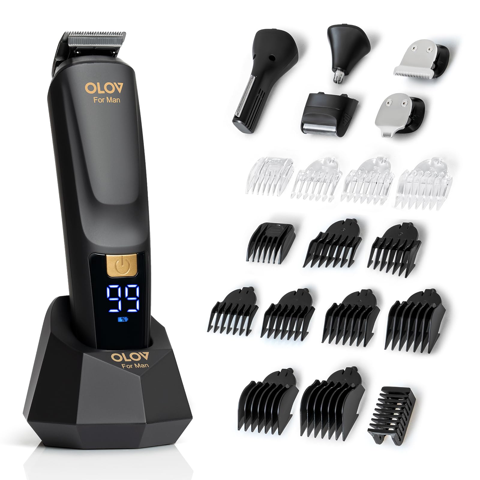 OLOV For Man beard trimmer front view for precise grooming