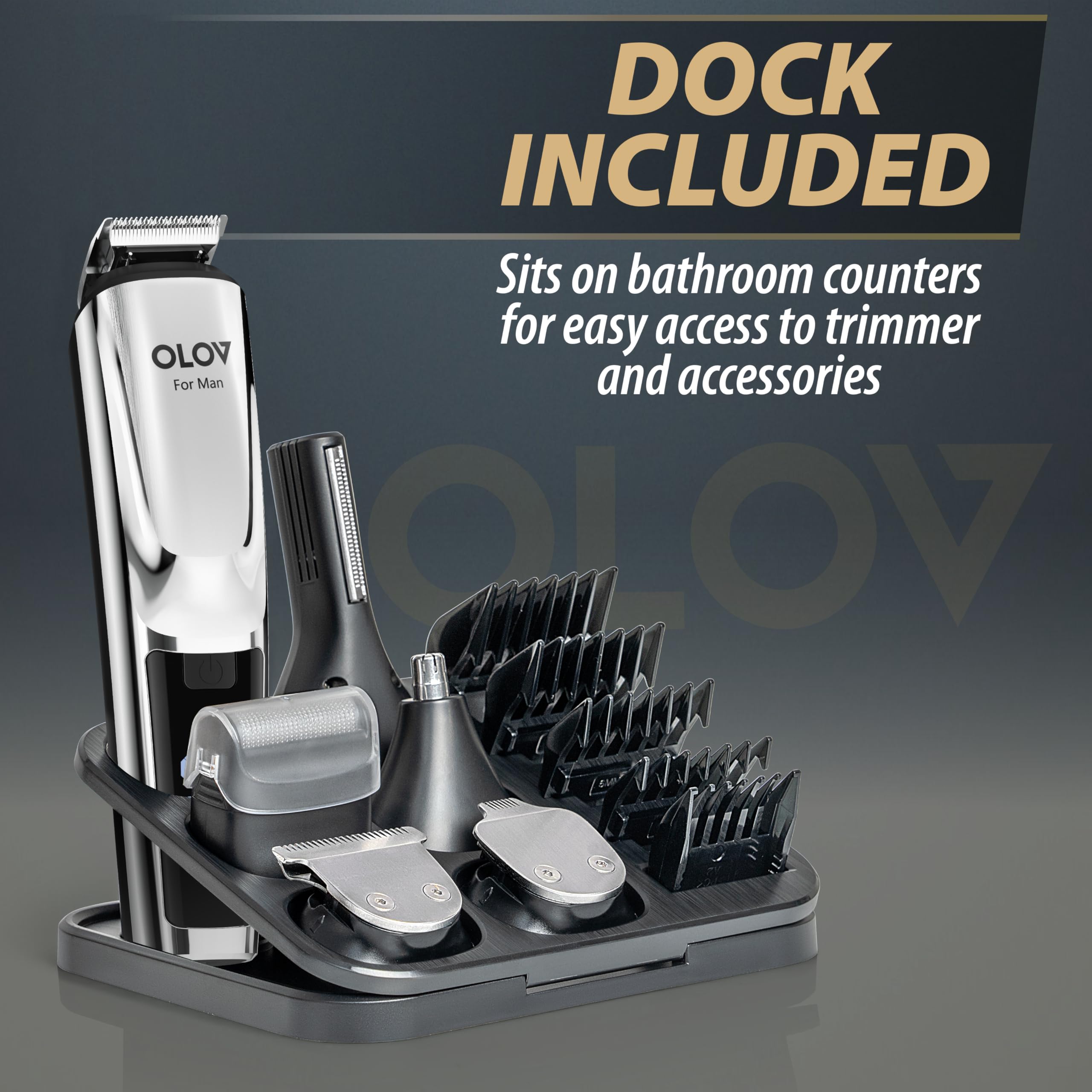 OLOV For Man cordless hair clippers ready for travel grooming