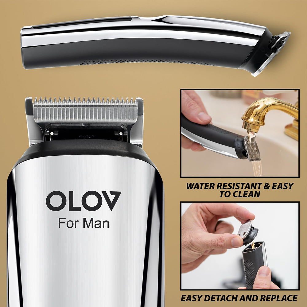 OLOV For Man nose hair trimmer closeup for tidy grooming