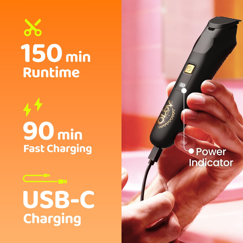 OLOV LITE detail-trimmer head enables accurate small-area grooming.