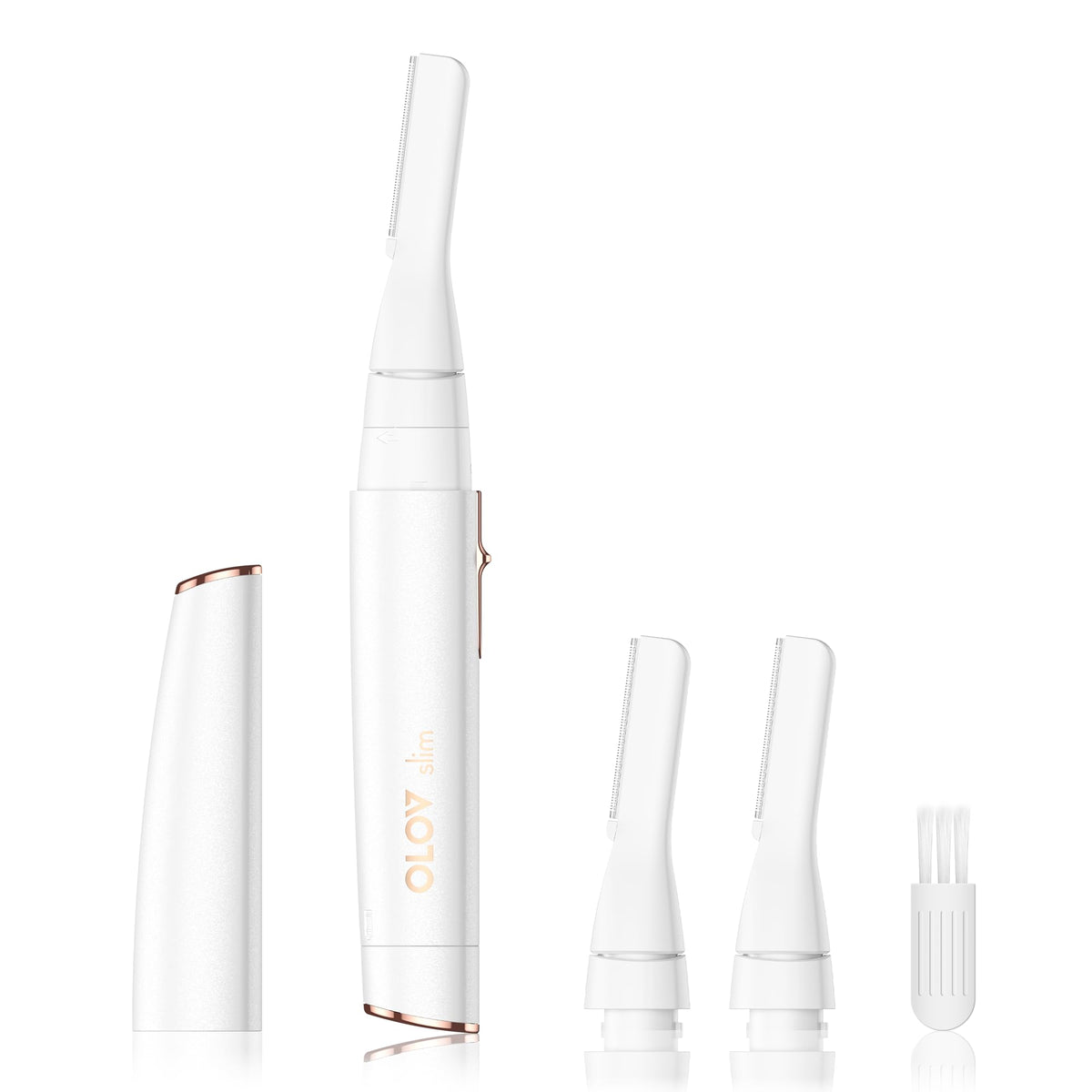 OLOV slim facial hair remover front view for precise daily grooming on face